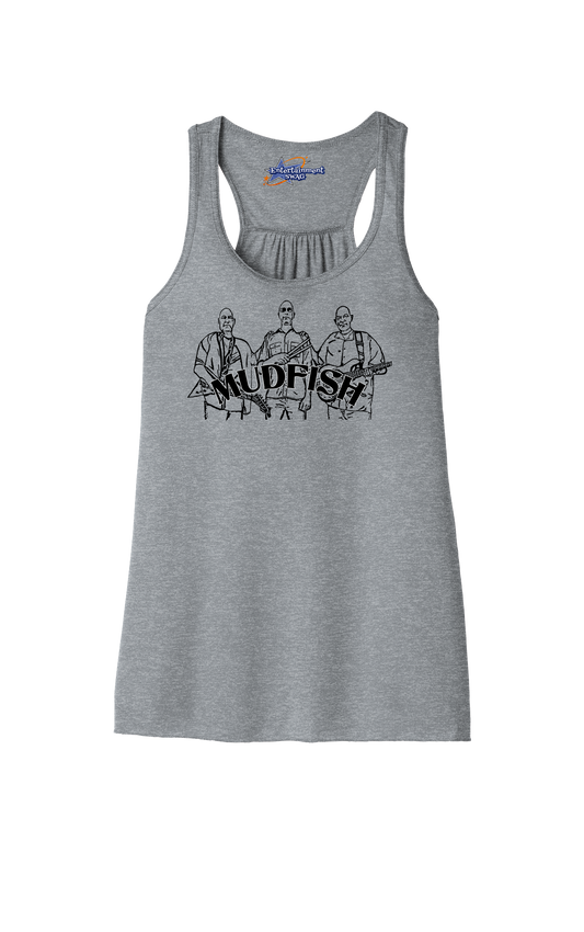 MUDFISH Band Womens Racerback Tanks -many colors