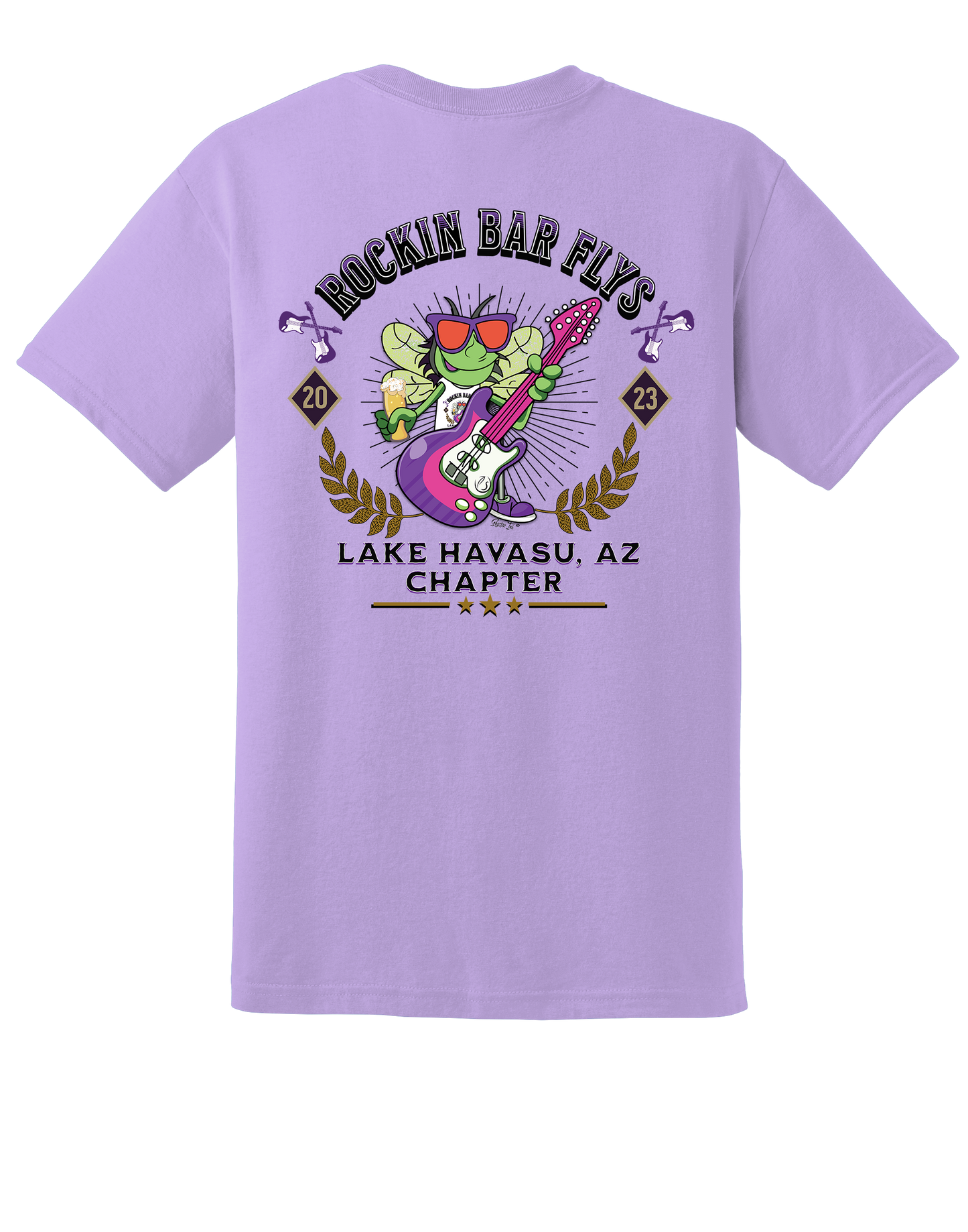 Rockin Bar Flys Unisex Tee - Customizable Chapter - 9 Color Options