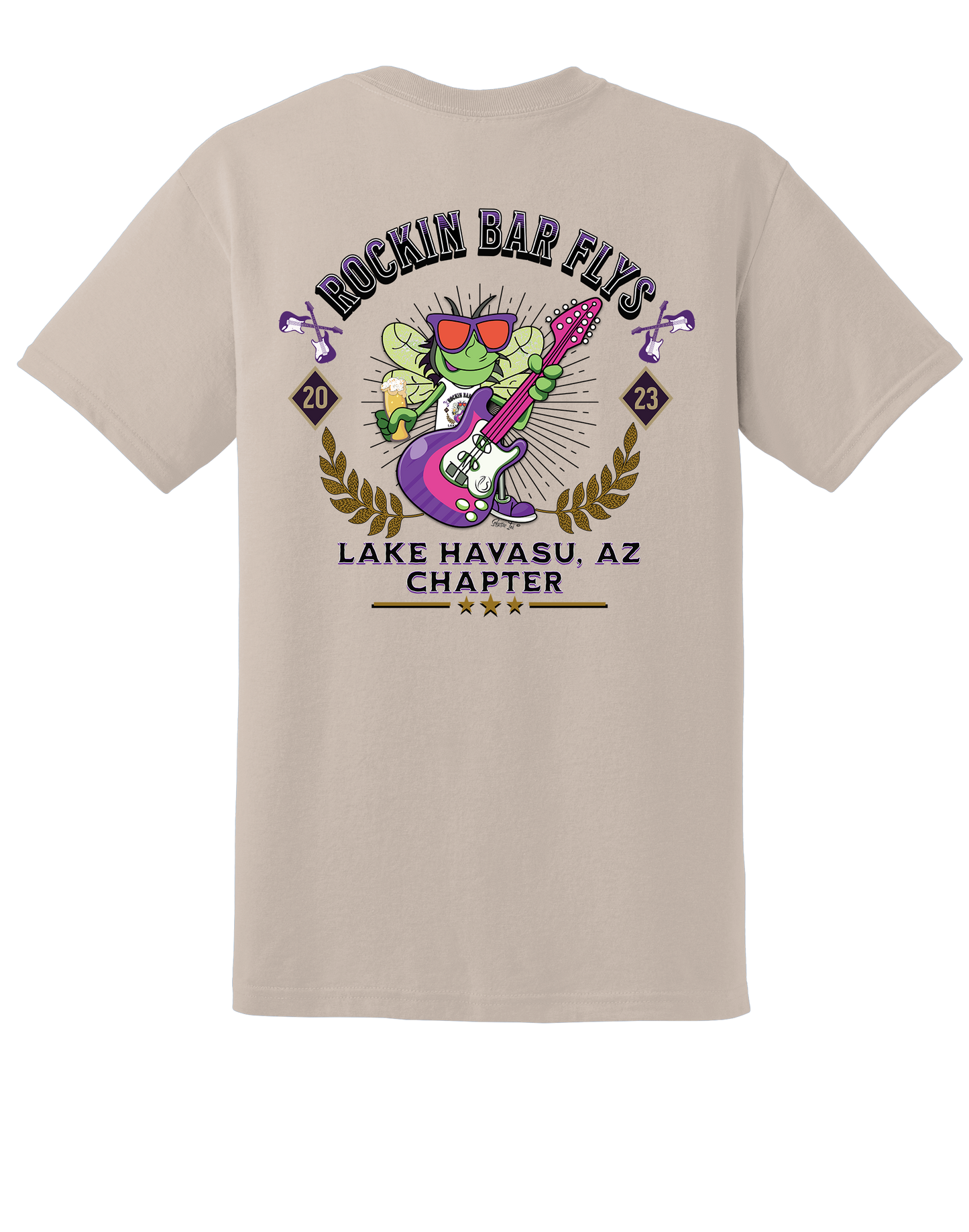 Rockin Bar Flys Unisex Tee - Customizable Chapter - 9 Color Options