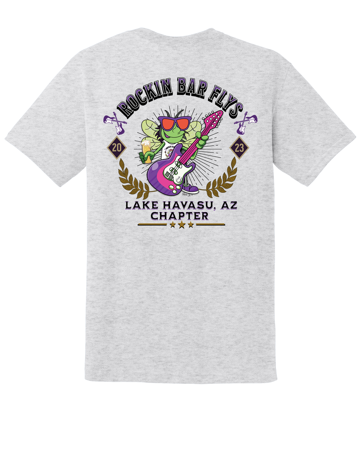 Rockin Bar Flys Unisex Tee - Customizable Chapter - 9 Color Options