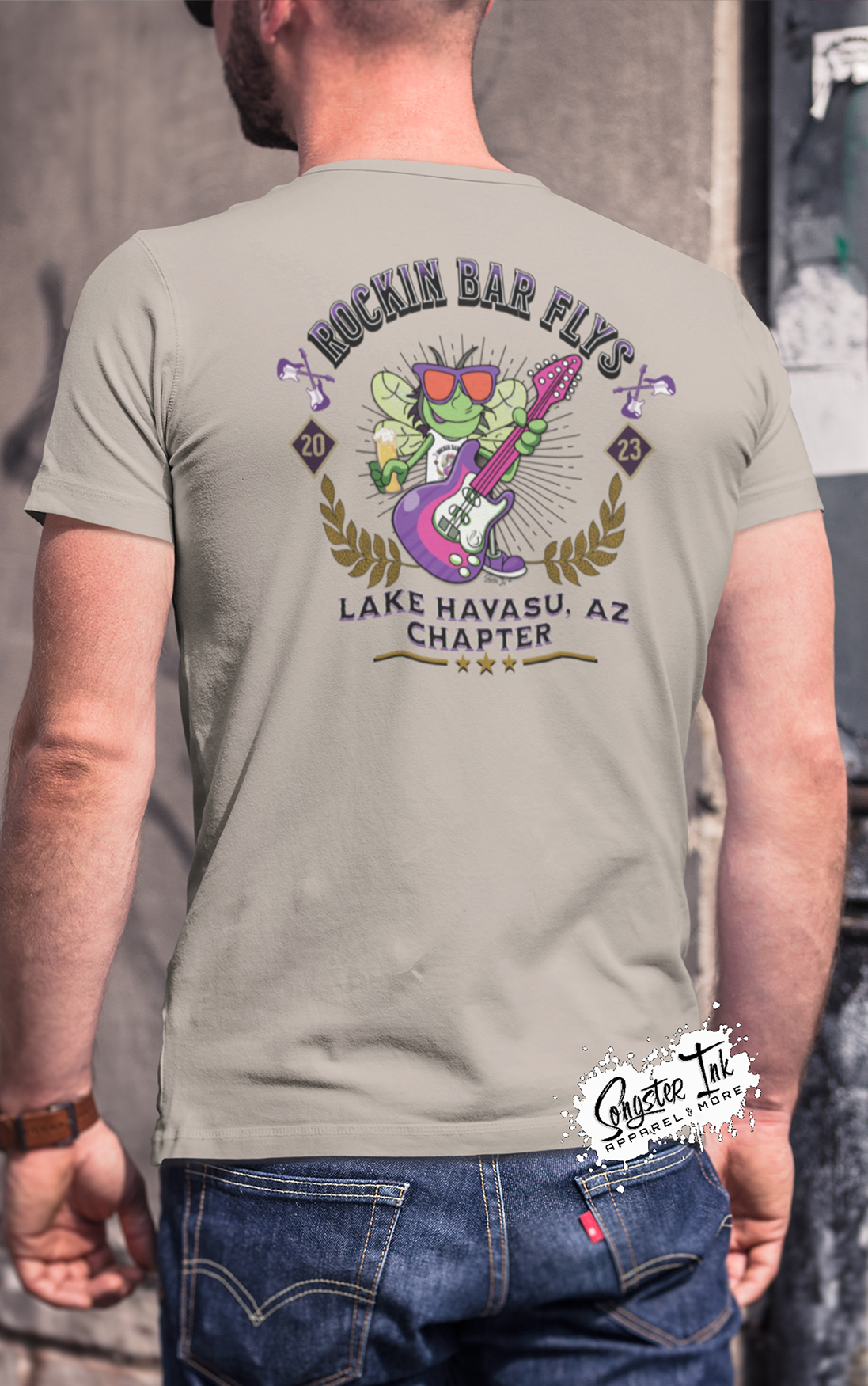 Rockin Bar Flys Unisex Tee - Customizable Chapter - 9 Color Options