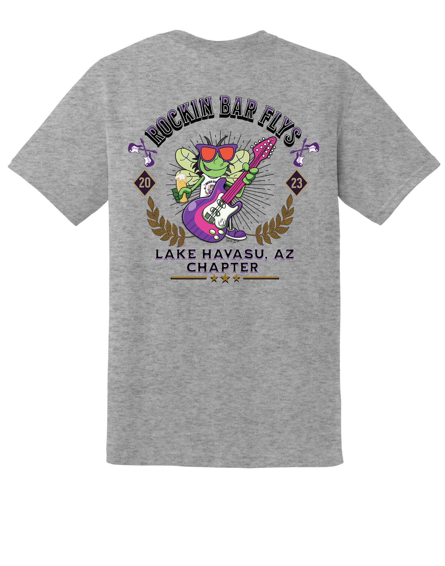 Rockin Bar Flys Unisex Tee - Customizable Chapter - 9 Color Options