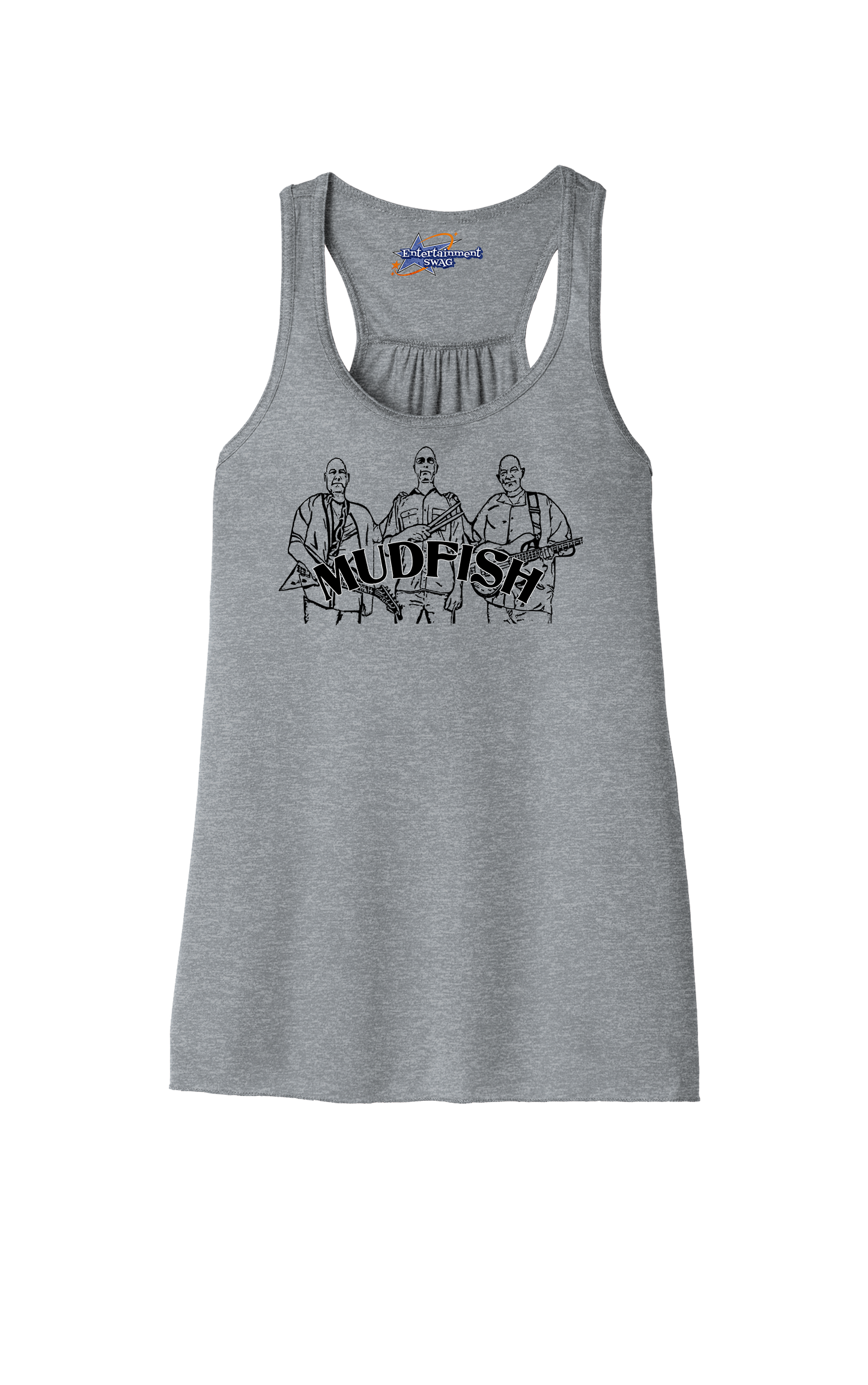 MUDFISH Band Womens Racerback Tanks -many colors