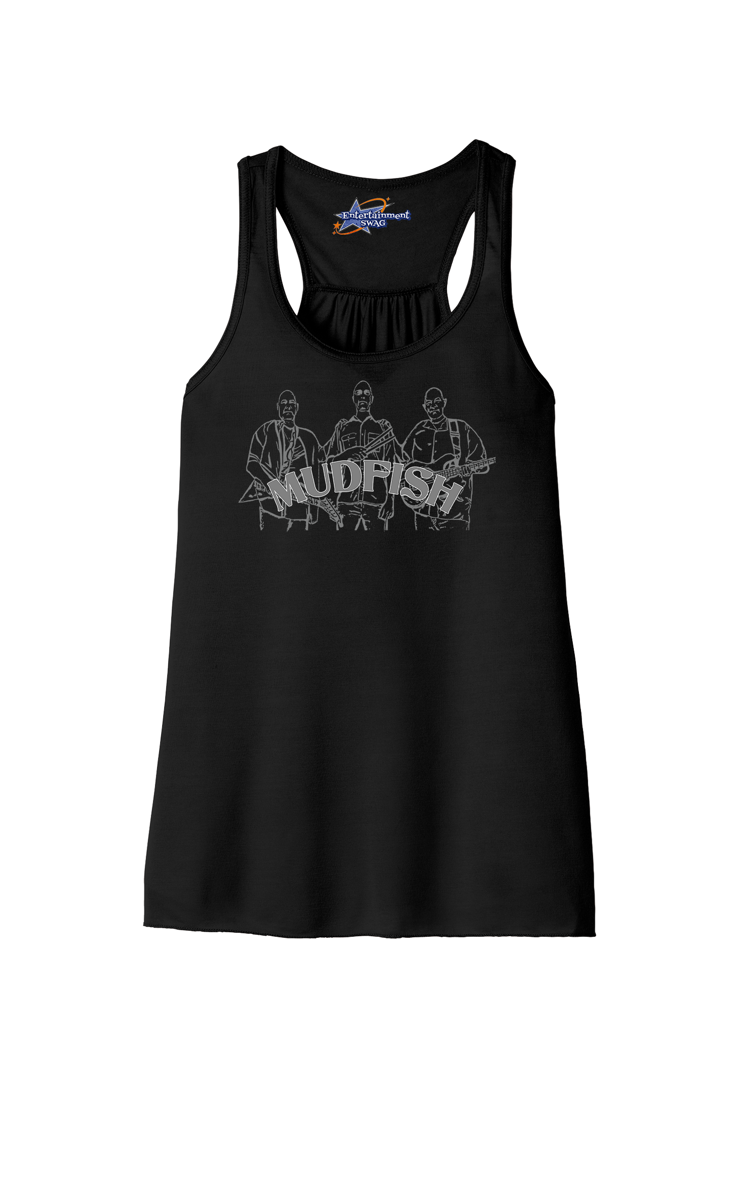 MUDFISH Band Womens Racerback Tanks -many colors