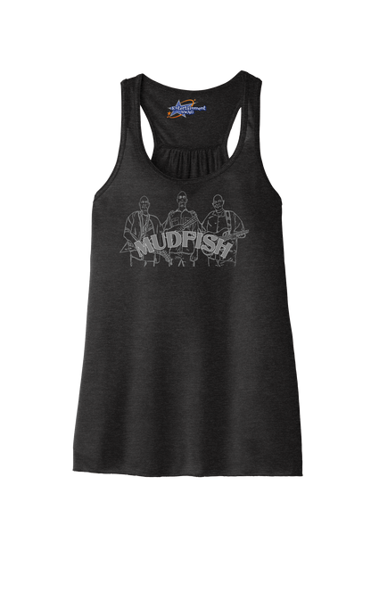 MUDFISH Band Womens Racerback Tanks -many colors