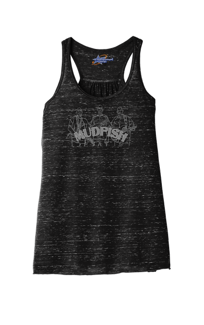 MUDFISH Band Womens Racerback Tanks -many colors