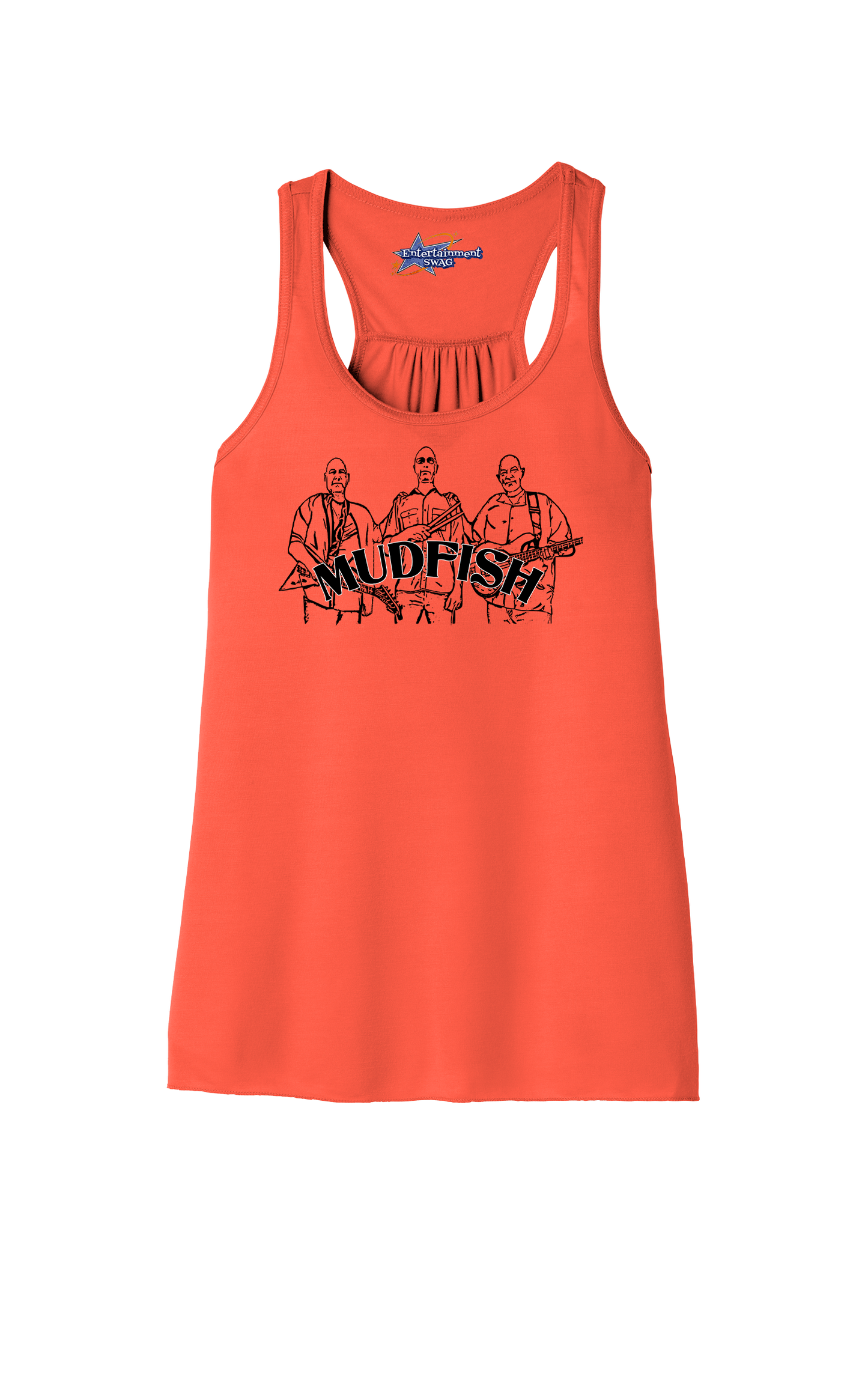 MUDFISH Band Womens Racerback Tanks -many colors