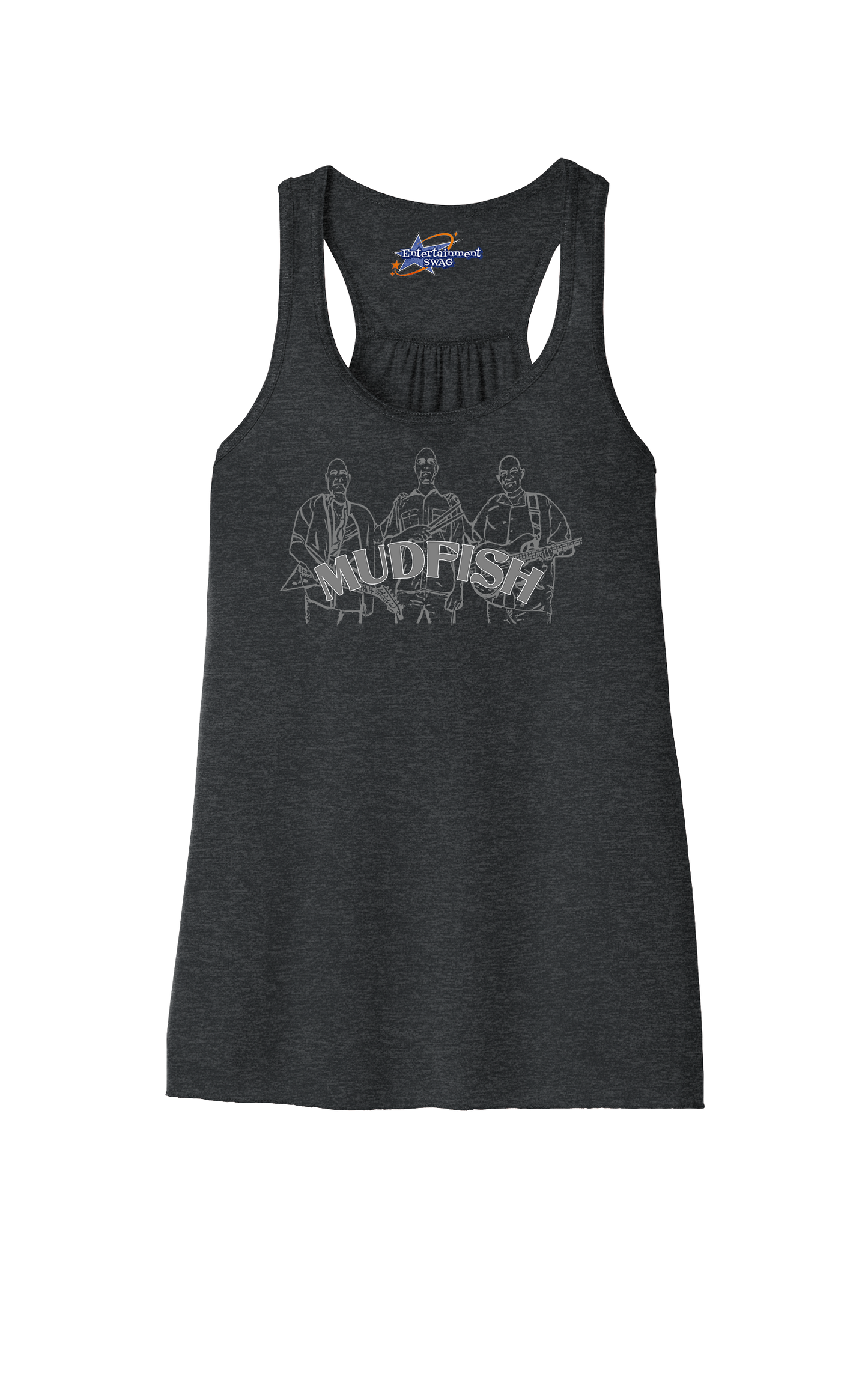 MUDFISH Band Womens Racerback Tanks -many colors