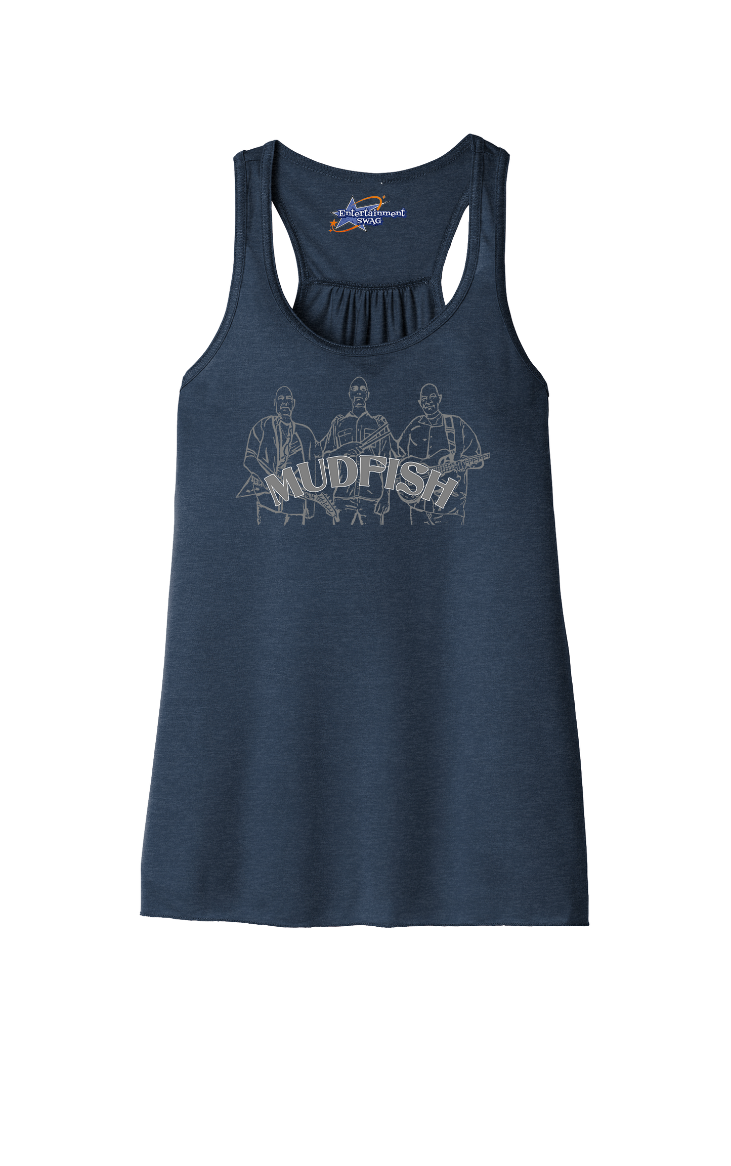 MUDFISH Band Womens Racerback Tanks -many colors