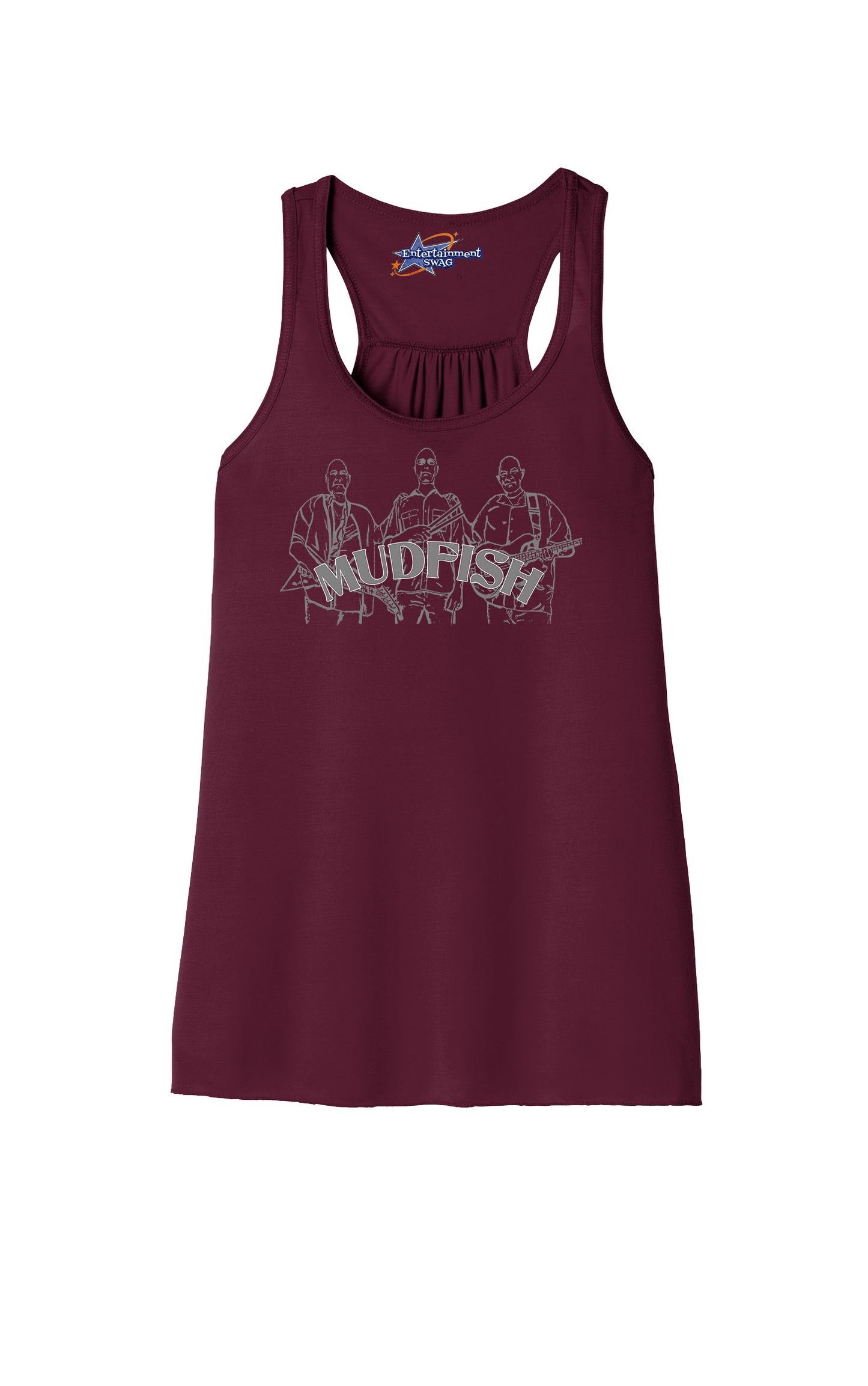 MUDFISH Band Womens Racerback Tanks -many colors