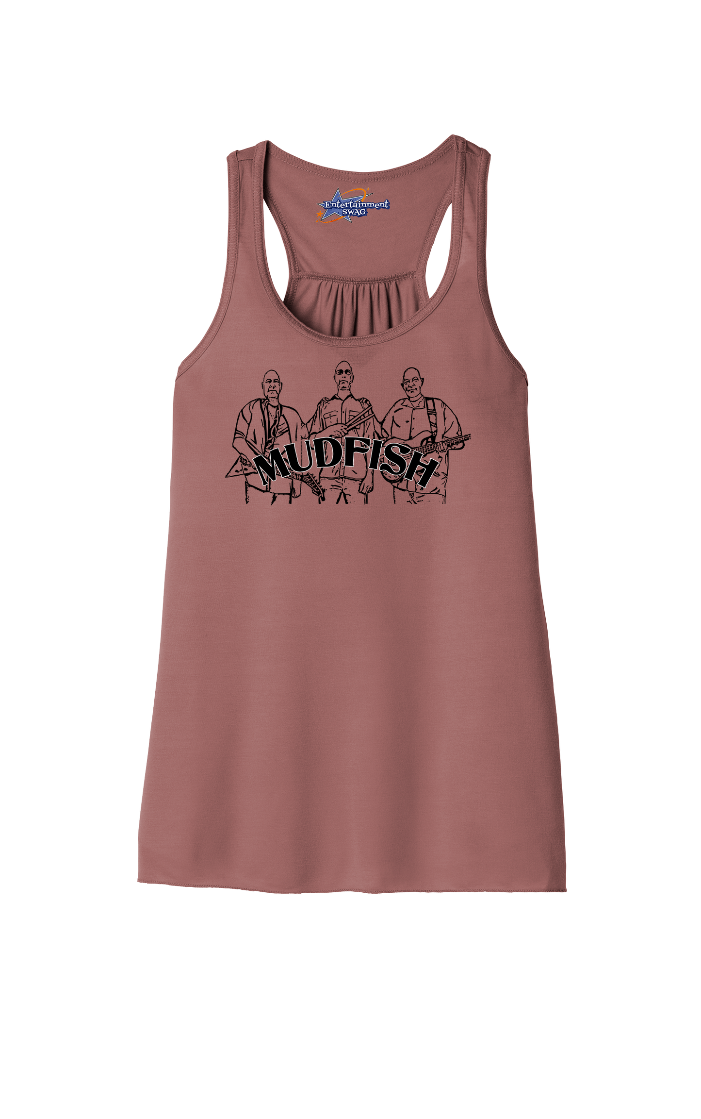 MUDFISH Band Womens Racerback Tanks -many colors