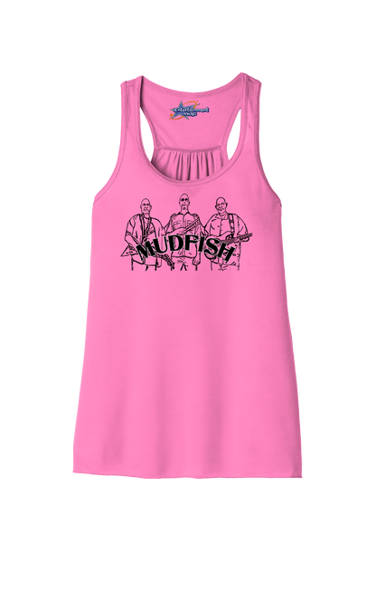 MUDFISH Band Womens Racerback Tanks -many colors