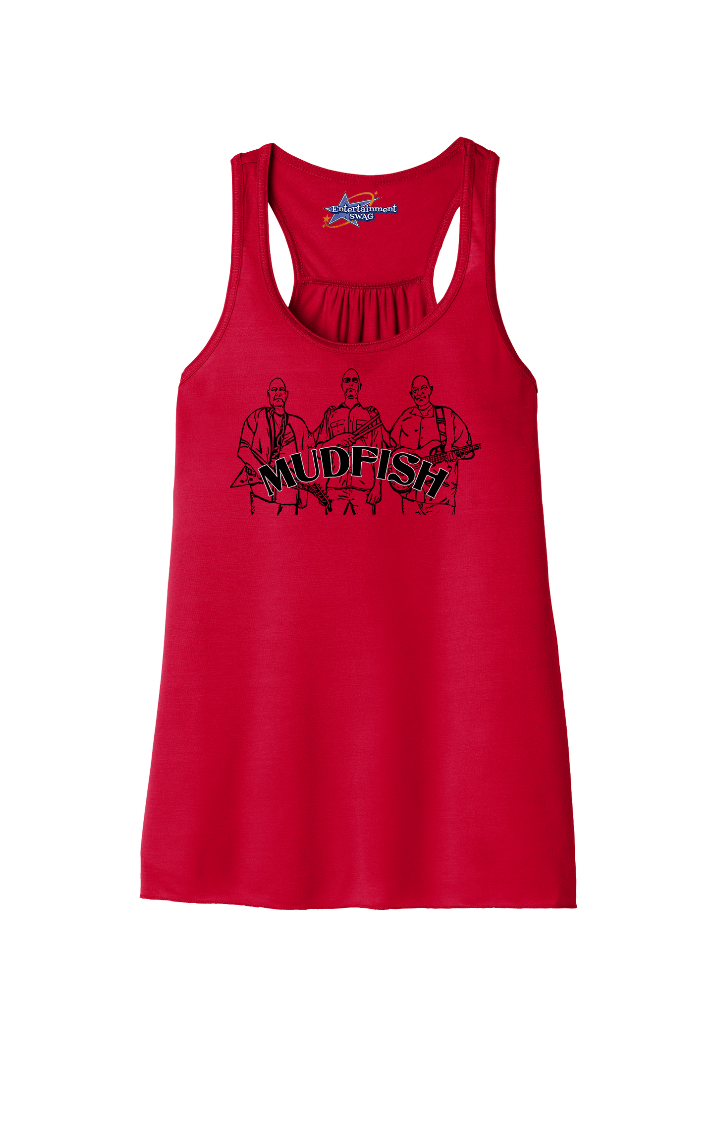 MUDFISH Band Womens Racerback Tanks -many colors