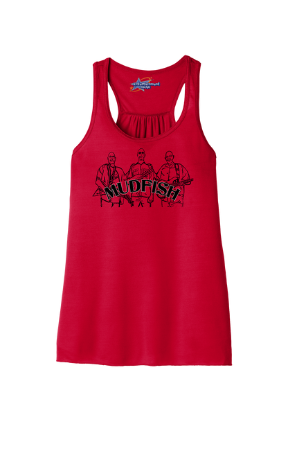 MUDFISH Band Womens Racerback Tanks -many colors