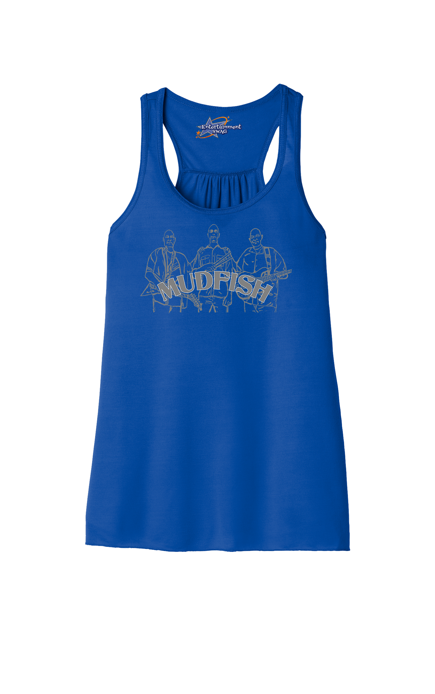 MUDFISH Band Womens Racerback Tanks -many colors