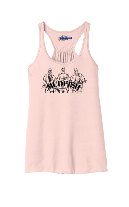 MUDFISH Band Womens Racerback Tanks -many colors