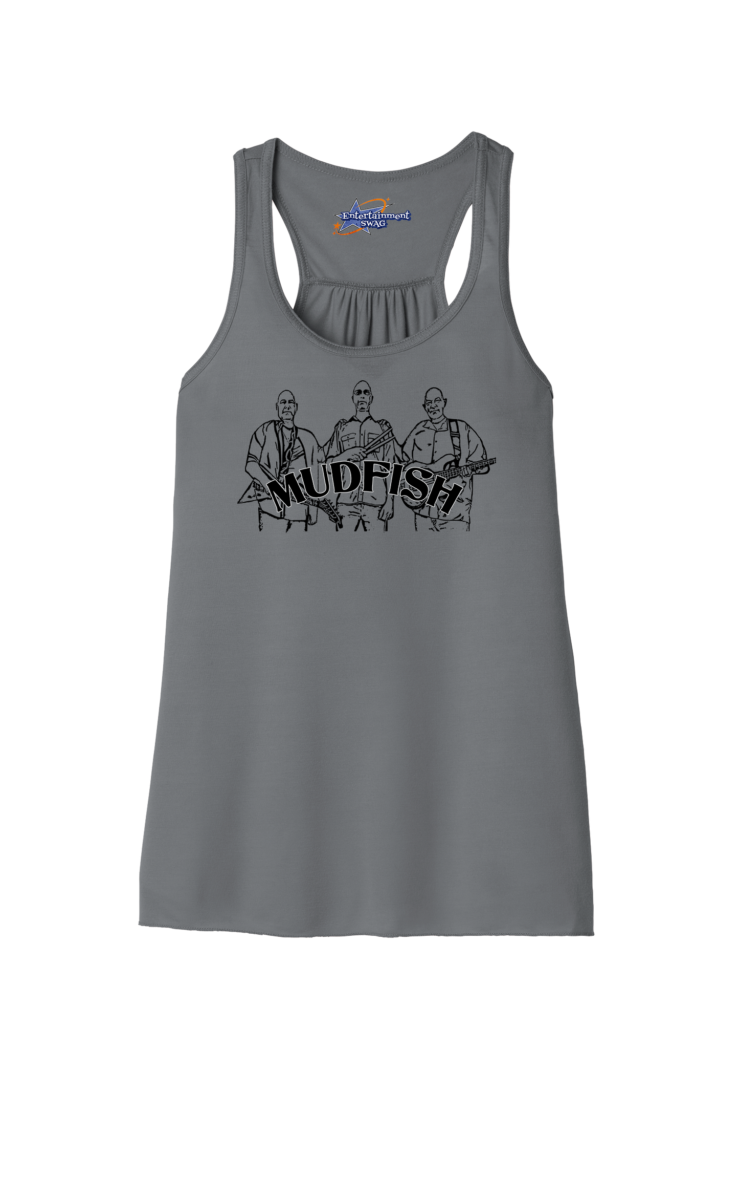 MUDFISH Band Womens Racerback Tanks -many colors