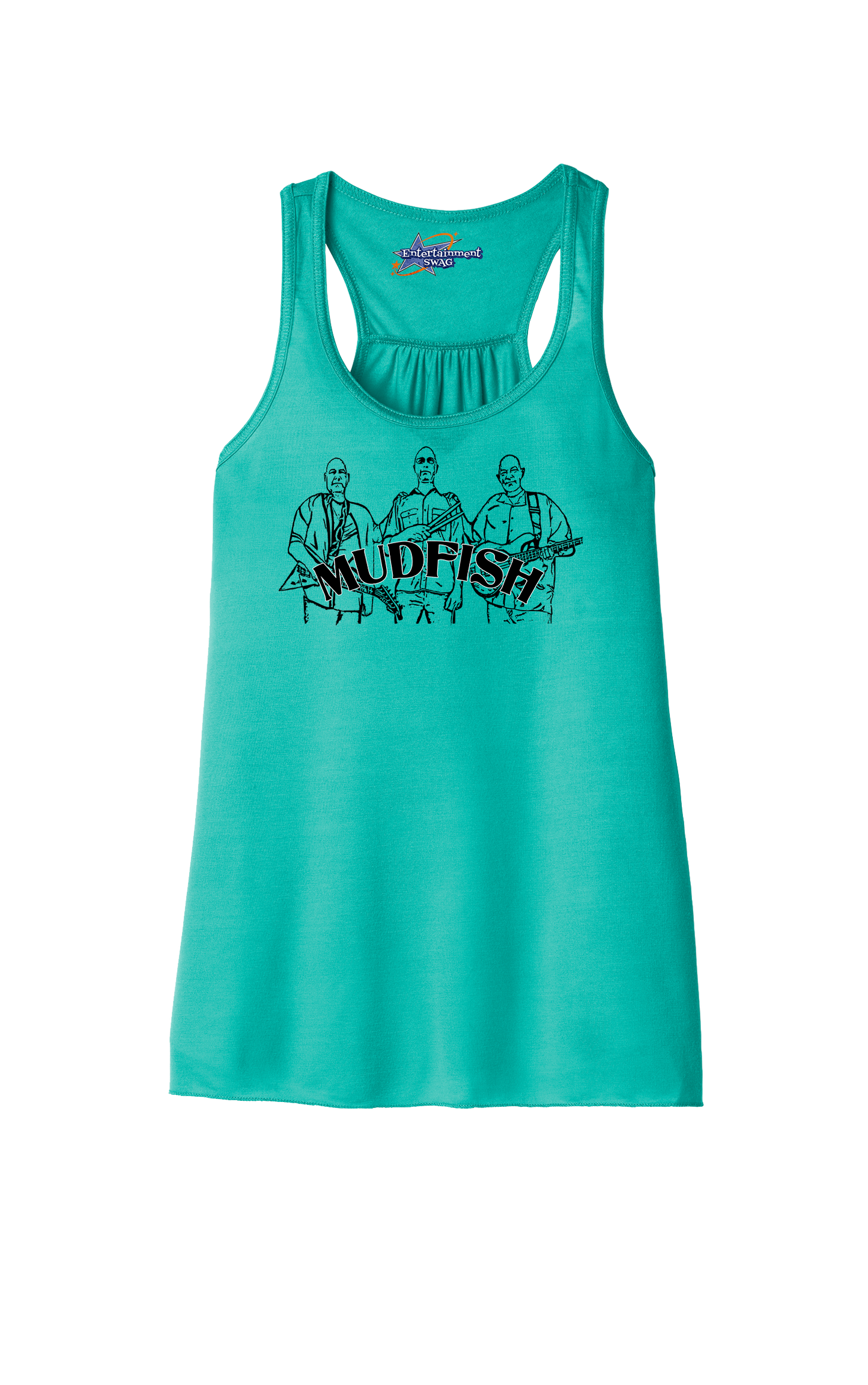 MUDFISH Band Womens Racerback Tanks -many colors