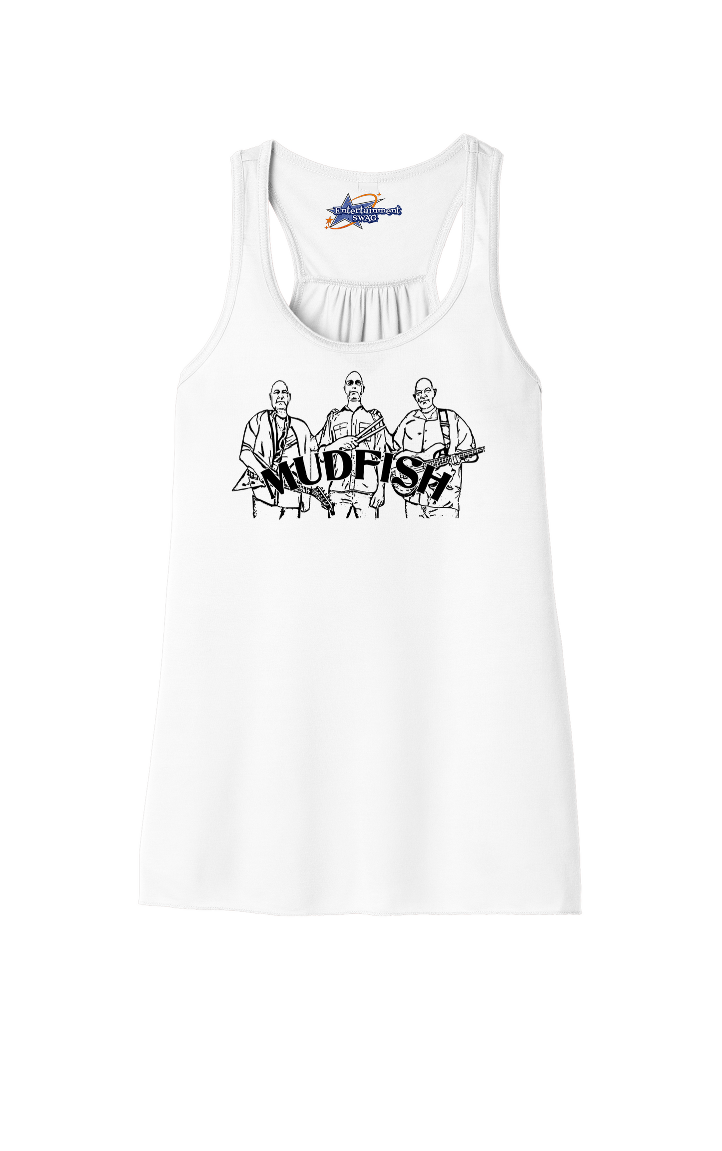 MUDFISH Band Womens Racerback Tanks -many colors