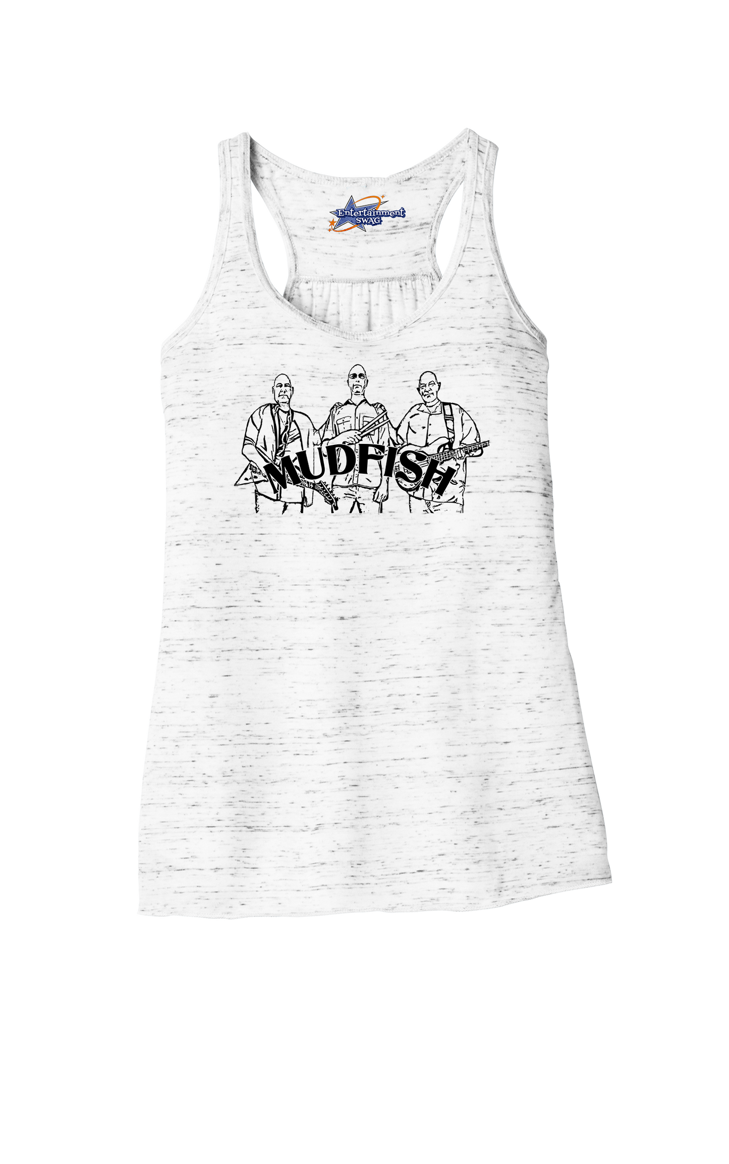 MUDFISH Band Womens Racerback Tanks -many colors