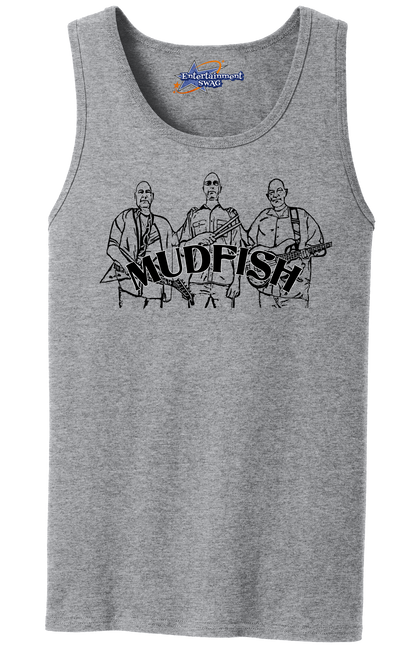 MUDFISH Men's Tank Top - Art on front OR Back. Sizes to 4XL