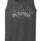 MUDFISH Men's Tank Top - Art on front OR Back. Sizes to 4XL