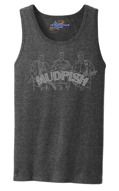MUDFISH Men's Tank Top - Art on front OR Back. Sizes to 4XL