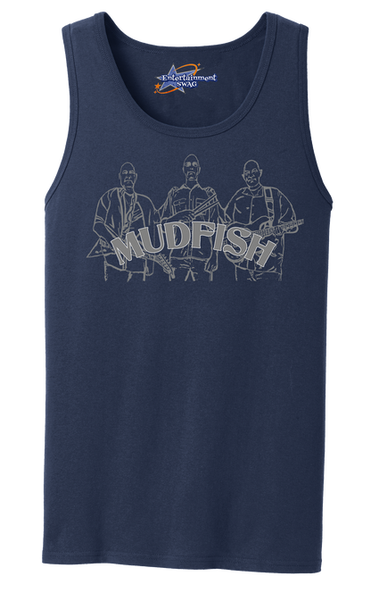 MUDFISH Men's Tank Top - Art on front OR Back. Sizes to 4XL