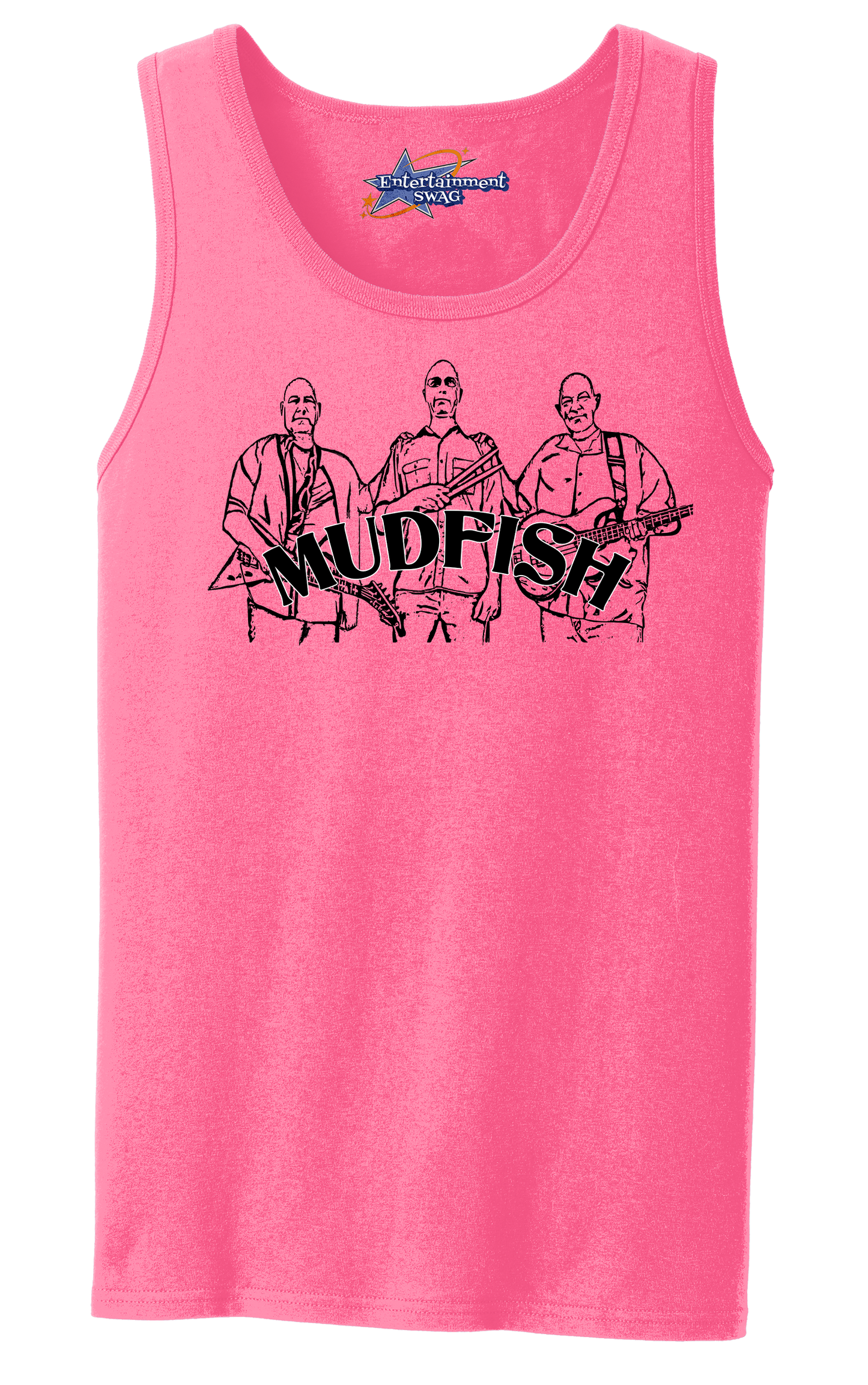 MUDFISH Men's Tank Top - Art on front OR Back. Sizes to 4XL