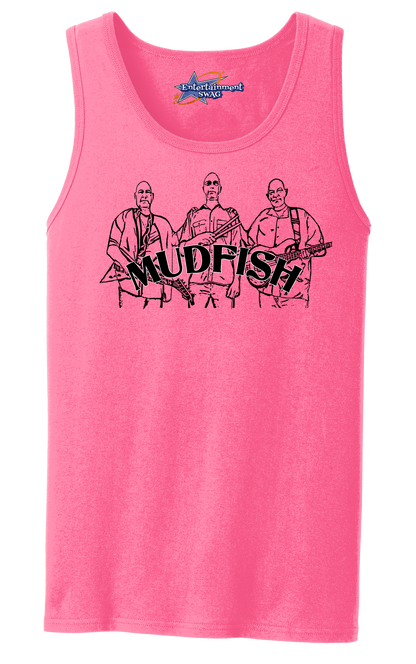 MUDFISH Men's Tank Top - Art on front OR Back. Sizes to 4XL