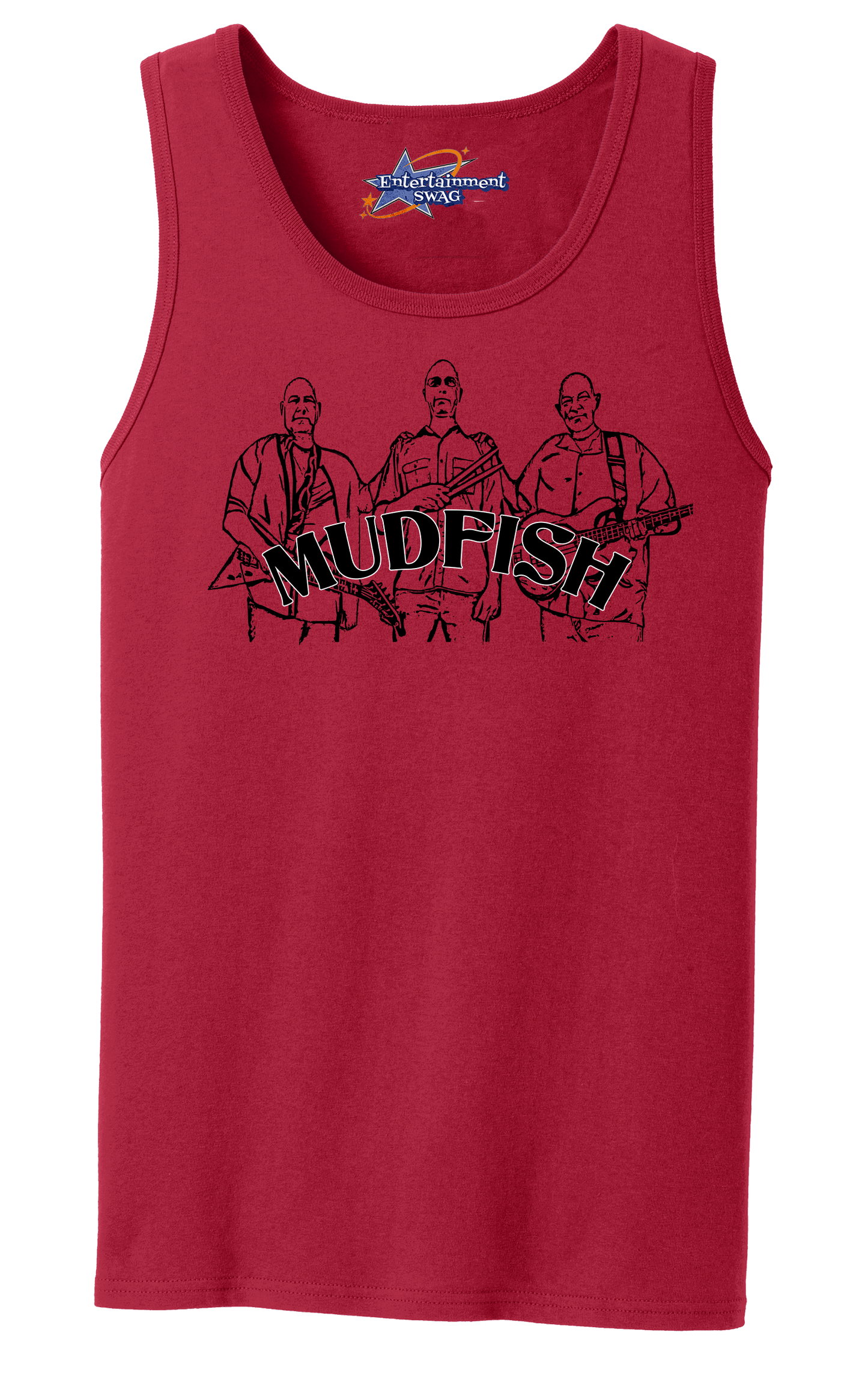 MUDFISH Men's Tank Top - Art on front OR Back. Sizes to 4XL