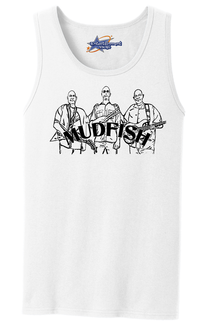 MUDFISH Men's Tank Top - Art on front OR Back. Sizes to 4XL