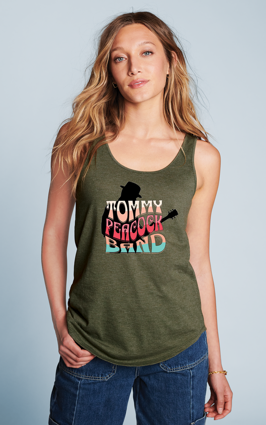 Tommy Peacock Retro Womens Tank Top - Multi Colors available