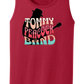 Tommy Peacock Retro Men's Tank Top - Art on front OR Back. Sizes to 4XL