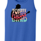 Tommy Peacock Retro Men's Tank Top - Art on front OR Back. Sizes to 4XL