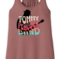 Tommy Peacock Band Retro design Mauve racerback tank top for women