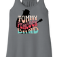 Tommy Peacock Band Retro design Storm color racerback tank top for women