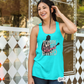 Tommy Peacock Band Retro Womens Racerback Tanks -many colors