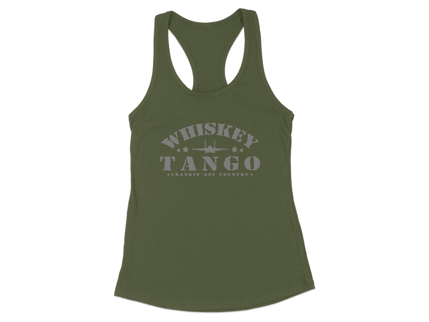 Whiskey Tango Cranky-Ass Country printed tank top product