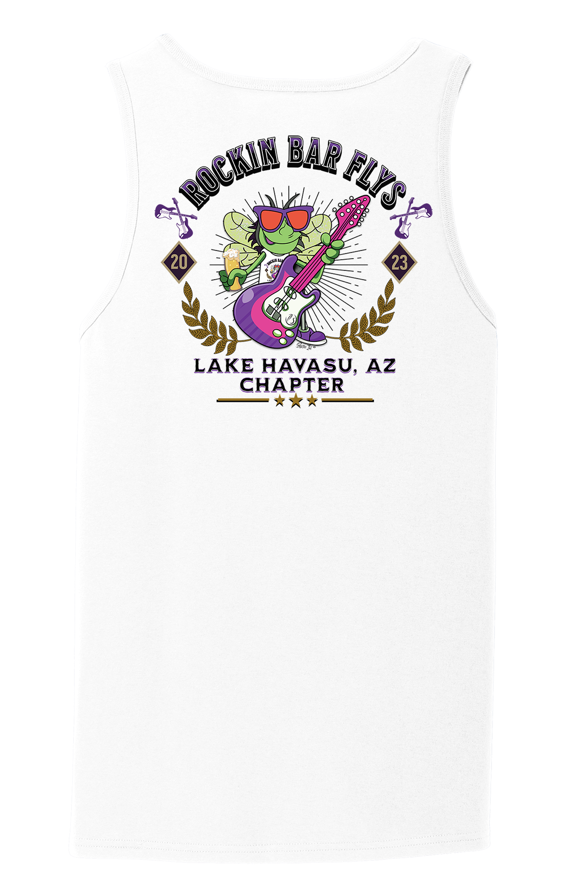 Rockin Bar Flys Men's Tank Top - Customizable Chapter - 6 Color Options